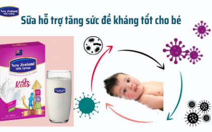 Sữa hỗ trợ tăng sức đề kháng tốt cho bé New Zealand Milk Kids